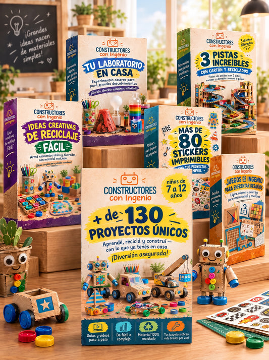 CONSTRUCTORES CON INGENIO + DE 130 PROYECTOS + 5 BONOS GRATIS